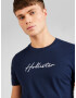 HOLLISTER Tricou bleumarin / alb - Pled.ro