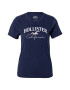 HOLLISTER Tricou bleumarin / alb - Pled.ro