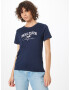 HOLLISTER Tricou bleumarin / alb - Pled.ro