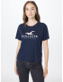 HOLLISTER Tricou bleumarin / alb - Pled.ro