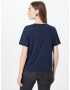 HOLLISTER Tricou bleumarin / alb - Pled.ro