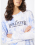 HOLLISTER Tricou bleumarin / albastru deschis / alb - Pled.ro