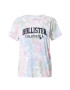 HOLLISTER Tricou bleumarin / albastru deschis / roz deschis / alb - Pled.ro