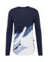 HOLLISTER Tricou bleumarin / albastru fumuriu / alb - Pled.ro