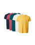 HOLLISTER Tricou bleumarin / galben / verde smarald / alb - Pled.ro