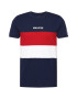 HOLLISTER Tricou bleumarin / roșu / alb - Pled.ro