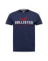 HOLLISTER Tricou bleumarin / roșu carmin / alb - Pled.ro