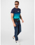 HOLLISTER Tricou bleumarin / turcoaz / albastru cobalt / alb - Pled.ro