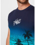 HOLLISTER Tricou bleumarin / turcoaz / albastru cobalt / alb - Pled.ro