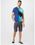 HOLLISTER Tricou bleumarin / turcoaz / cyan / negru - Pled.ro