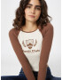 HOLLISTER Tricou brocart / alb - Pled.ro