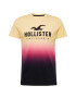 HOLLISTER Tricou crem / roz neon / negru - Pled.ro