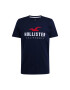 HOLLISTER Tricou 'EMEA' bleumarin / roșu / alb - Pled.ro