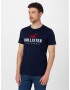 HOLLISTER Tricou 'EMEA' bleumarin / roșu / alb - Pled.ro