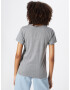 HOLLISTER Tricou gri / alb - Pled.ro