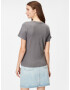 HOLLISTER Tricou gri / alb - Pled.ro