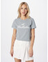 HOLLISTER Tricou gri / alb - Pled.ro