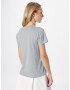 HOLLISTER Tricou gri / alb - Pled.ro