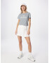 HOLLISTER Tricou gri / alb - Pled.ro