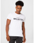 HOLLISTER Tricou gri deschis / negru / alb - Pled.ro