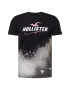 HOLLISTER Tricou gri deschis / roz deschis / negru / alb - Pled.ro