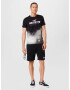 HOLLISTER Tricou gri deschis / roz deschis / negru / alb - Pled.ro