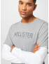 HOLLISTER Tricou gri / gri bazalt / alb - Pled.ro