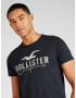 HOLLISTER Tricou gri / gri deschis / negru - Pled.ro