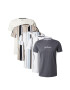 HOLLISTER Tricou gri / gri taupe / gri fumuriu / alb - Pled.ro