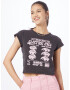 HOLLISTER Tricou gri metalic / roz - Pled.ro