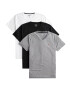 HOLLISTER Tricou gri / negru / alb - Pled.ro