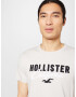 HOLLISTER Tricou gri / negru / alb - Pled.ro