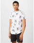 HOLLISTER Tricou gri / negru / alb - Pled.ro