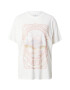 HOLLISTER Tricou 'HOLIDAY' crem / culoarea pielii / albastru deschis / maro ruginiu - Pled.ro