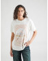 HOLLISTER Tricou 'HOLIDAY' crem / culoarea pielii / albastru deschis / maro ruginiu - Pled.ro