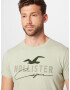 HOLLISTER Tricou kaki / verde pastel - Pled.ro