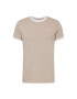 HOLLISTER Tricou maro deschis / alb - Pled.ro