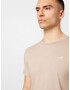 HOLLISTER Tricou maro deschis / alb - Pled.ro