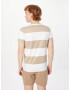 HOLLISTER Tricou maro deschis / alb - Pled.ro