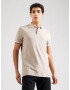 HOLLISTER Tricou maro deschis / alb - Pled.ro