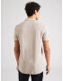 HOLLISTER Tricou maro deschis / alb - Pled.ro