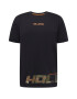 HOLLISTER Tricou maro / oliv / portocaliu / negru - Pled.ro