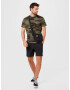 HOLLISTER Tricou maro / verde / verde deschis / negru - Pled.ro