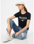 HOLLISTER Tricou negru / alb - Pled.ro