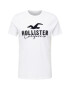 HOLLISTER Tricou negru / alb - Pled.ro