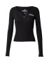 HOLLISTER Tricou negru / alb - Pled.ro