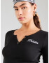 HOLLISTER Tricou negru / alb - Pled.ro