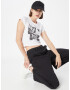 HOLLISTER Tricou negru / alb - Pled.ro