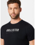 HOLLISTER Tricou negru / alb - Pled.ro