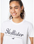 HOLLISTER Tricou negru / alb - Pled.ro